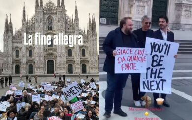 Art week Milano, il flash mob (con colazione offerta) di Maurizio Cattelan in piazza Duomo