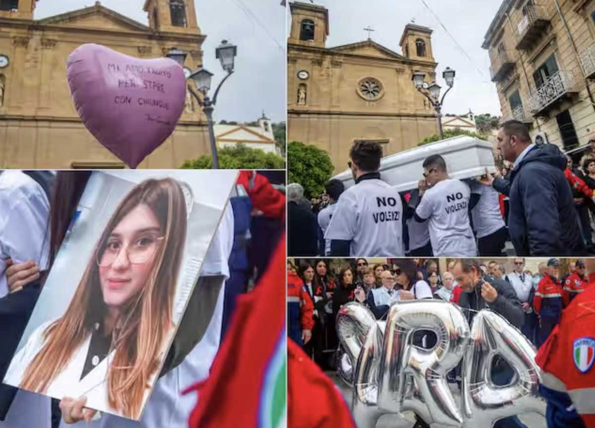 “L’amore non uccide”, il grido dell’arcivescovo di Palermo ai funerali di Sara Campanella. L’ultimo saluto a Misilmeri 