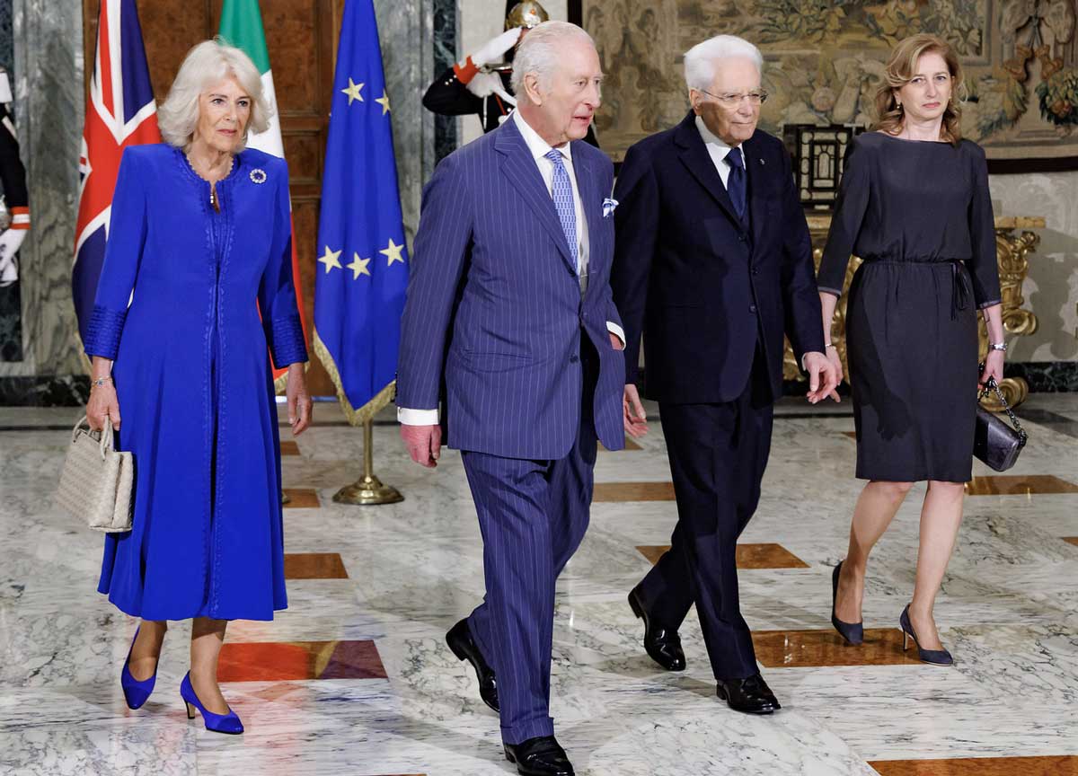 Carlo e Camilla a Roma: Tricolore, Union Flag e bandiera Ue: le reali simbologie dietro la storica visita Carlo e Camilla a Roma: Tricolore, Union Flag e bandiera Ue: le reali simbologie dietro la storica visita