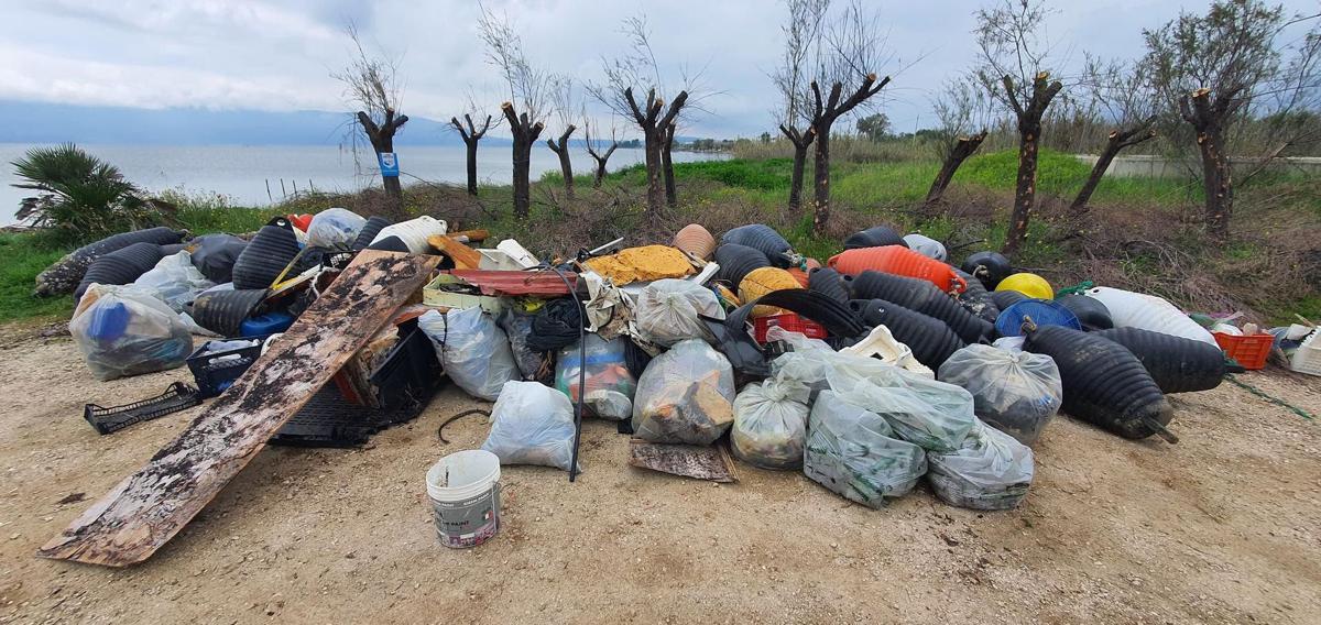 Volontari Plastic Free, Lago di Varano: via 1 tonnellata di rifiuti