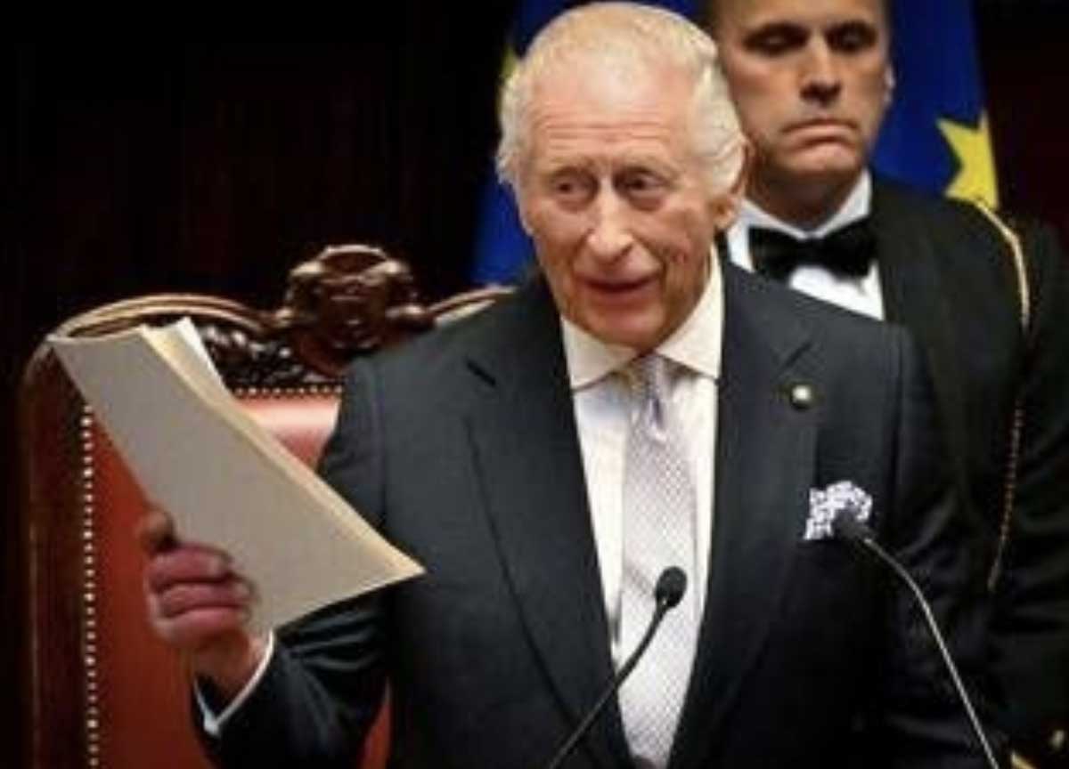 Re Carlo III a deputati e senatori, l’invito all’unità: “Siamo il quinto Paese per investimenti in Italia”