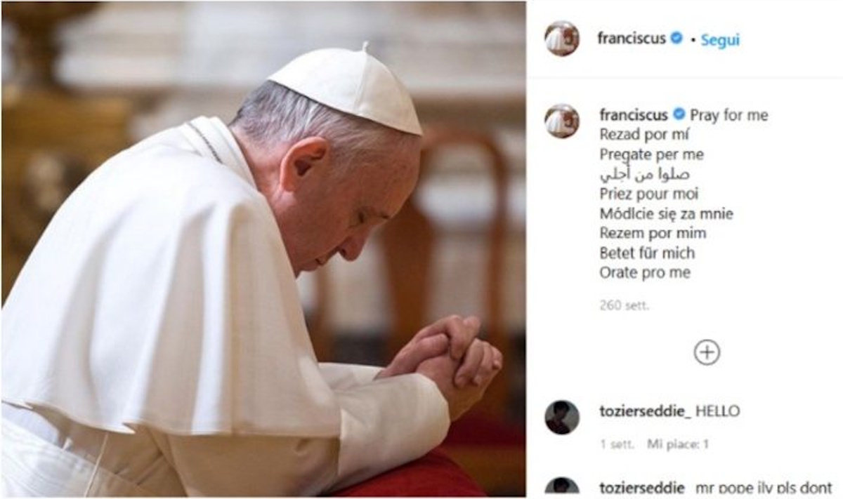 Il Pontificato di Francesco sui social: dal debutto su Instagram ai timori per i giovani Il Pontificato di Francesco sui social: dal debutto su Instagram ai timori per i giovani