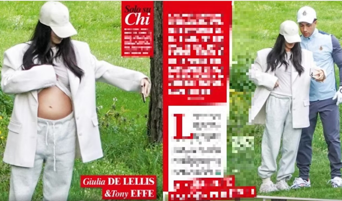Giulia De Lellis è incinta di Tony Effe? Le foto del pancino lo confermano. Ma l’influencer reagisce male: “Avete rotto…”