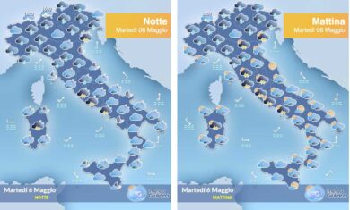 Ciclone di maggio: nubifragi su Lombardia e Nord Est, piogge sino a giovedì. Si salva il Centro Sud