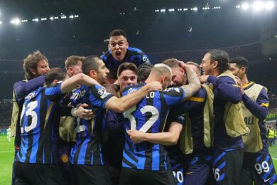 Inter leggendaria in finale di Champions: 4-3 e Barcellona in ginocchio. Frattesi: “E’ successo l’incredibile”