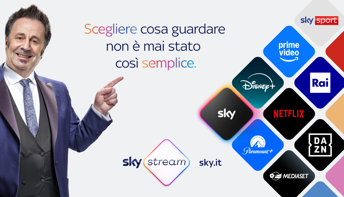 Sky, lanciata la nuova campagna con Mago Forest: così Sky Stream rivoluziona la TV Sky, lanciata la nuova campagna con Mago Forest: così Sky Stream rivoluziona la TV