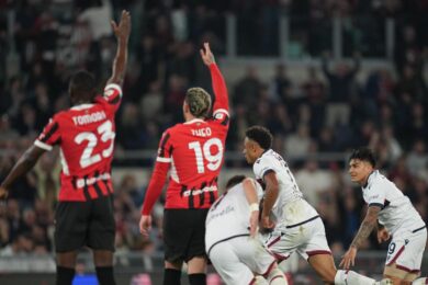 Milan, disastro finale: Ndoye regala Coppa Italia al Bologna