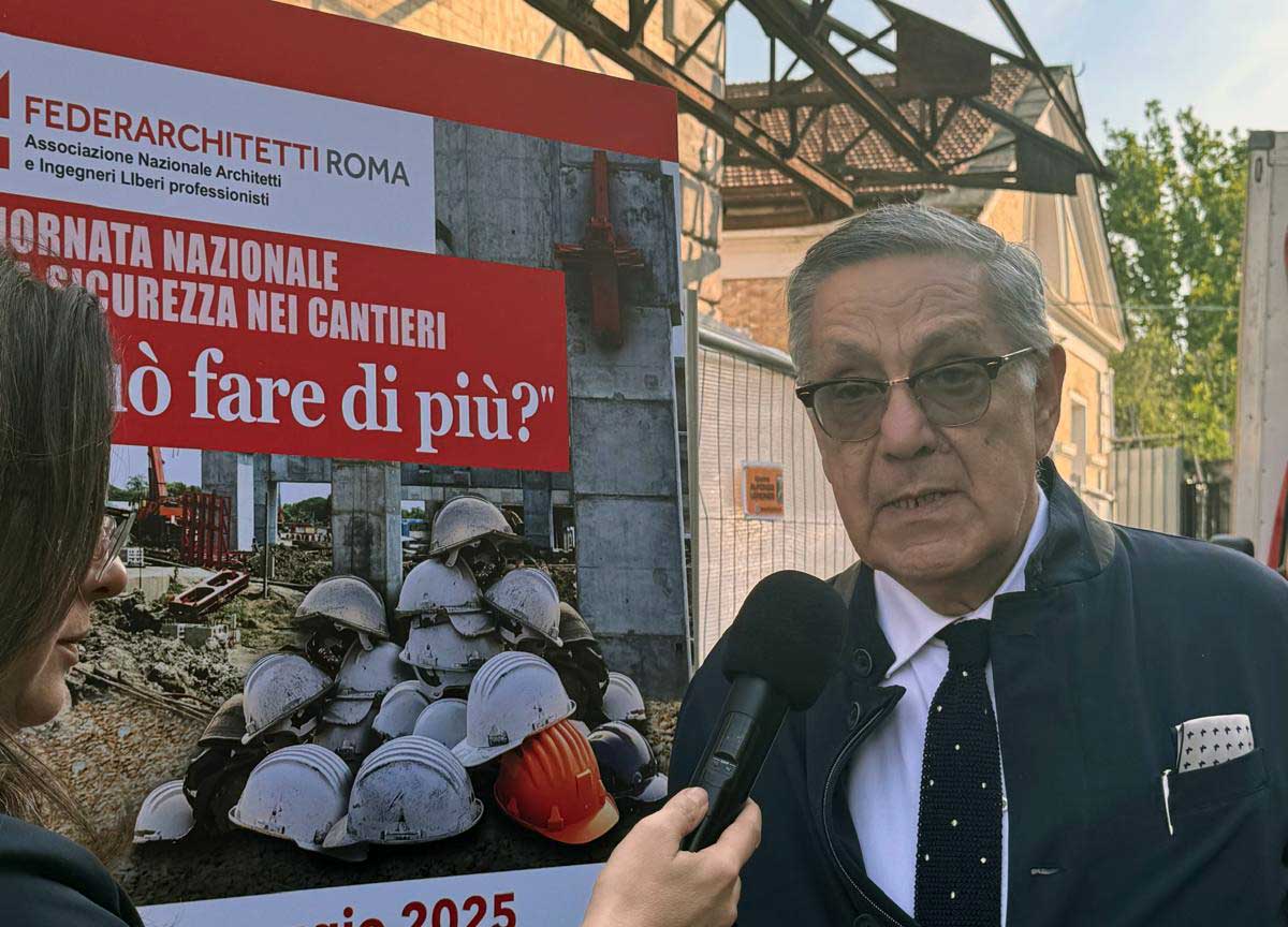 Sicurezza sui cantieri, gli architetti romani: “Più formazione, più controlli, più responsabilità” Sicurezza sui cantieri, gli architetti romani: “Più formazione, più controlli, più responsabilità”
