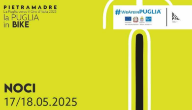 “PietraMadre in bike – La Puglia del Giro d’Italia 2025” arriva a Noci il 17 e 18 maggio