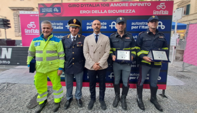 ASPI, rinnovata con la Polizia di Stato la 14ª edizione degli “Eroi della Sicurezza” al Giro d’Italia