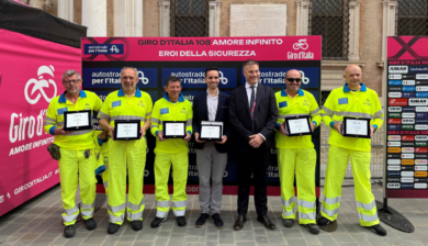Giro d’Italia, ASPI e Polizia Stradale insieme per la XIV edizione de “Gli Eroi della Sicurezza”