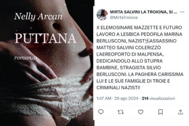 Insulti volgari e pesantissimi contro la figlia di Salvini, Mirta, sul social X. Guarda i post choc