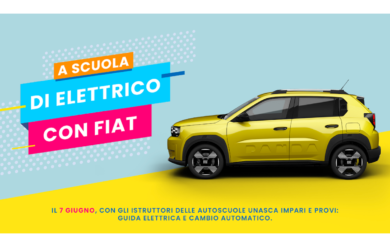 FIAT porta l’elettrico tra i cittadini: test drive e formazione in tutta Italia con UNASCA