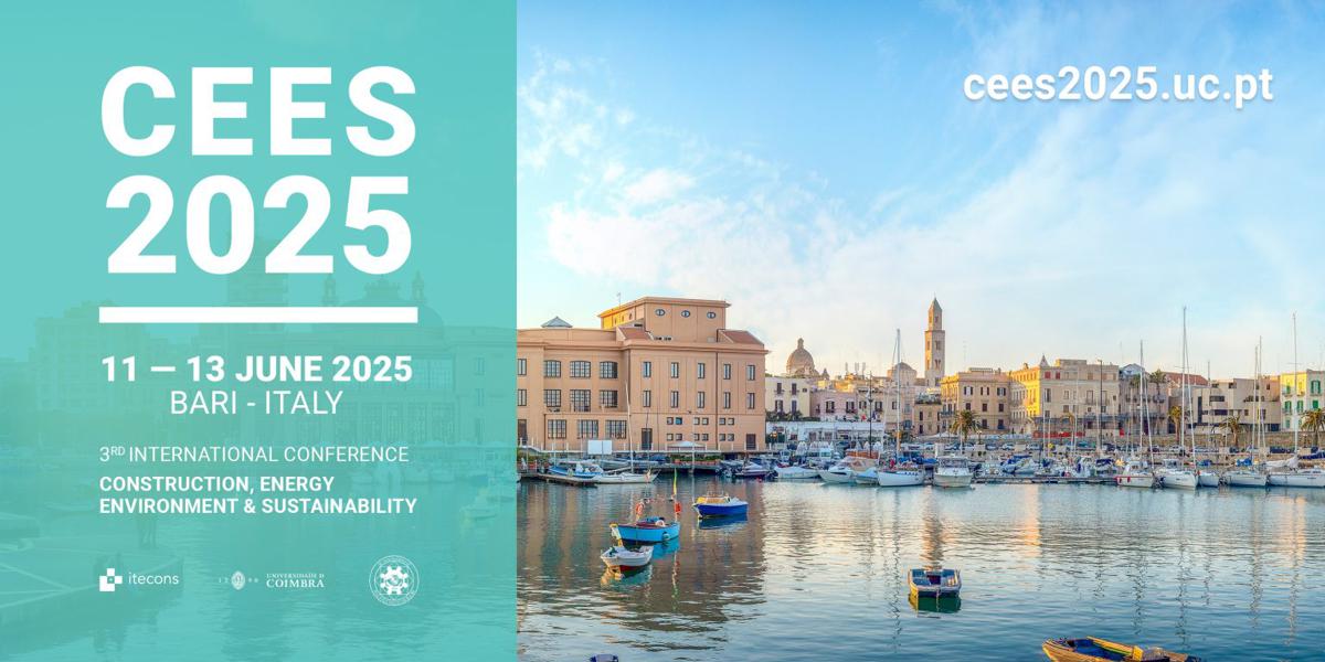 CEES 2025 a Bari: Politecnico e Itecons/UniCoimbra. Costruire innovando CEES 2025 a Bari: Politecnico e Itecons/UniCoimbra. Costruire innovando