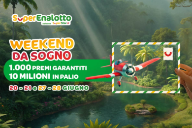 Sisal, SuperEnalotto: al via l’iniziativa “Weekend da sogno” per l’estate con €10 milioni di montepremi totale