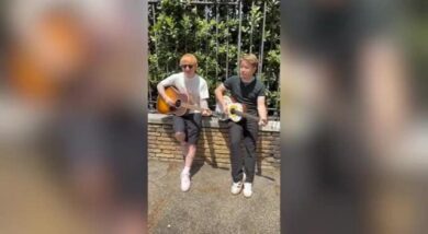 Alfa incontra Ed Sheeran a Roma e canta con lui “The A Team”