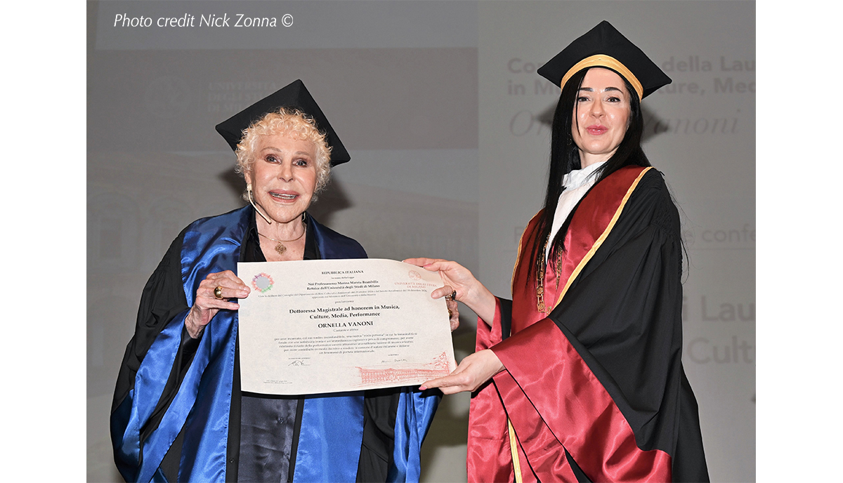 Ornella Vanoni riceve laurea ad honorem all’Università Statale di Milano Ornella Vanoni riceve laurea ad honorem all’Università Statale di Milano
