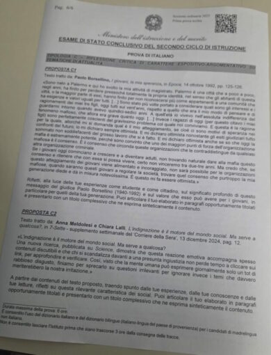 Prima prova maturità 2025, da Pasolini a Il Gattopardo: ecco i testi integrali di tutte le tracce – FOTO