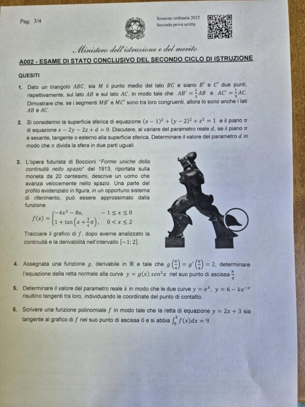 Seconda prova maturità 2025, da Cicerone a Cartesio: ecco i testi integrali di tutte le tracce – FOTO