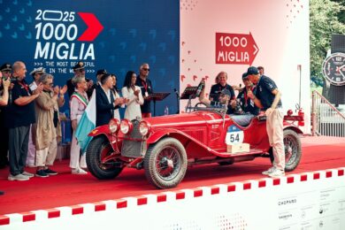 Vesco-Salvinelli vincono la 1000 Miglia su Alfa 6C 1750