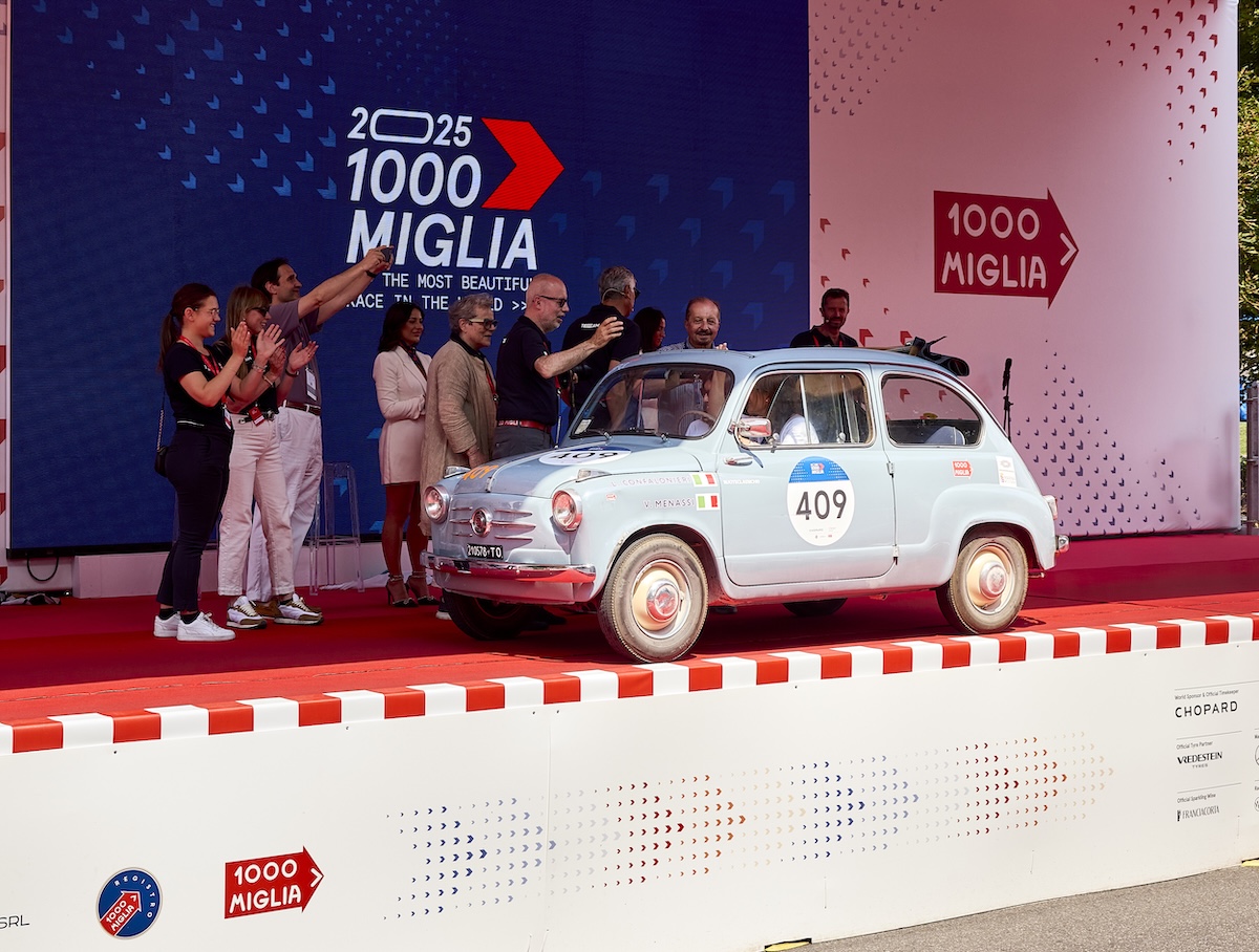 FIAT 600 e Abarth protagoniste alla 1000 Miglia 2025 FIAT 600 e Abarth protagoniste alla 1000 Miglia 2025