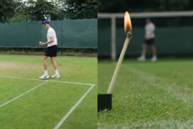 Sinner, magia a Wimbledon: accende un fiammifero con il suo servizio. Il video virale