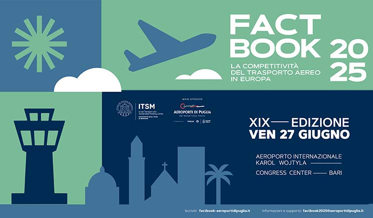 Fact Book 2025, Italia leader della ripresa del traffico aereo in Europa