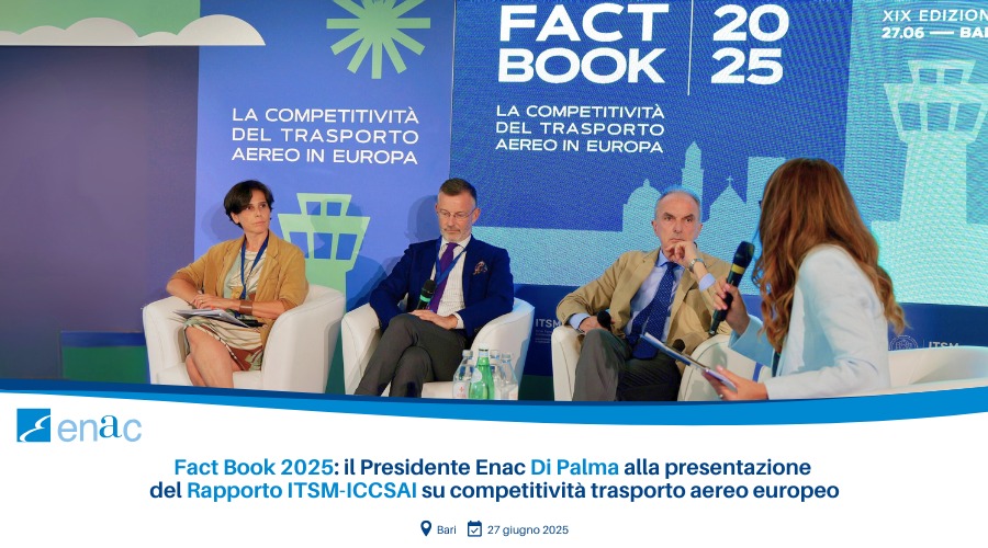 Fact Book 2025, Italia leader della ripresa del traffico aereo in Europa