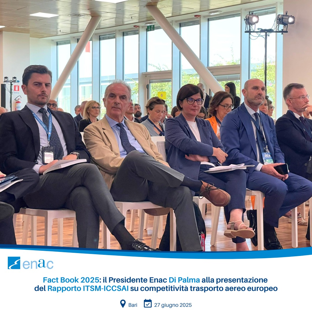 Fact Book 2025, Italia leader della ripresa del traffico aereo in Europa