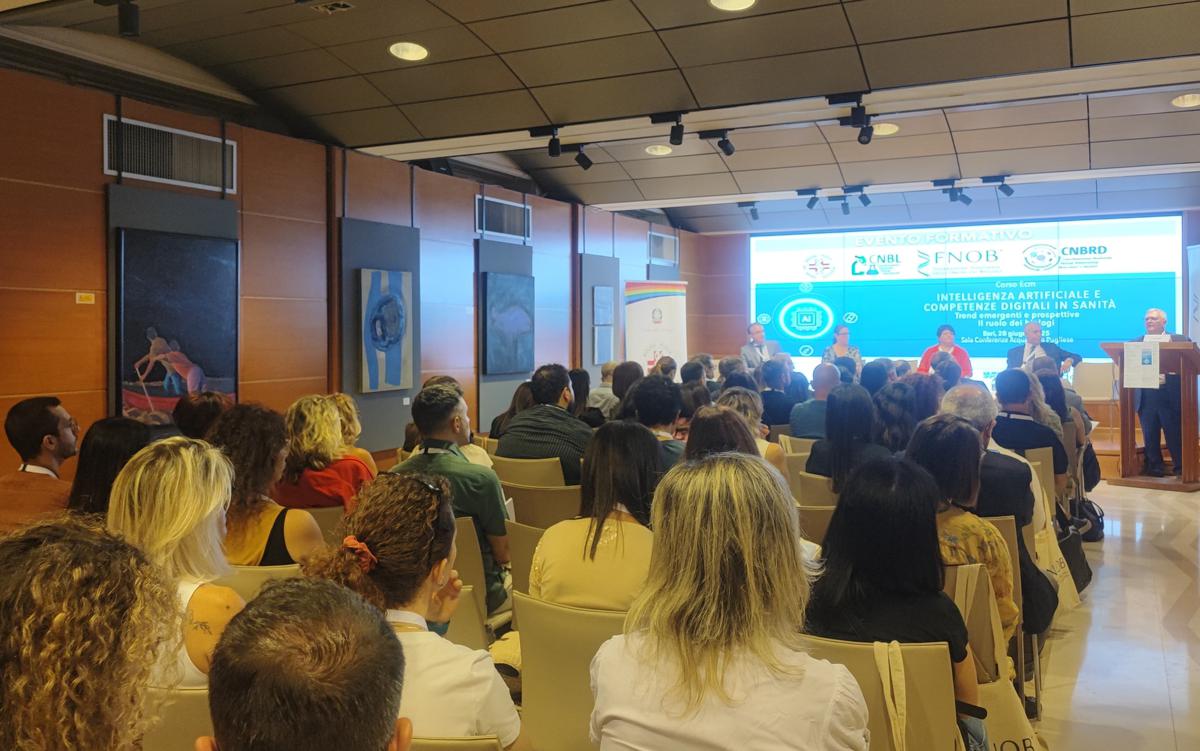 FNOB a Bari, ‘Intelligenza Artificiale e competenze digitali in Sanità’