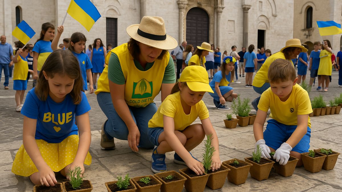 Bari – Ucraina ‘Uniti per la Fratellanza’, Coldiretti Puglia: ‘Piccole mani seminano vita’