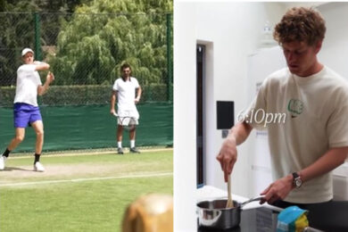 Sinner, palleggi e segreti in cucina prima della semifinale con Djokovic. Il video inedito da Wimbledon