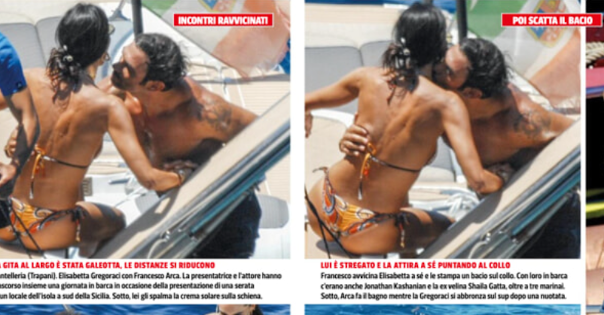 Elisabetta Gregoraci è fidanzata? Scatta il bacio a Pantelleria con un ex tronista di Uomini e Donne