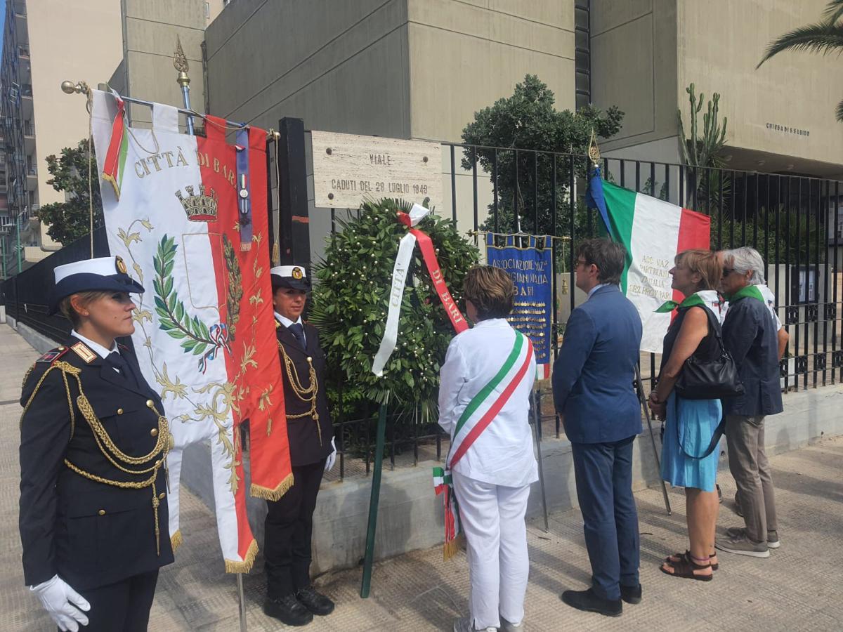 Bari, 82° anniversario della strage di via Dell’Arca: le celebrazioni del Comune