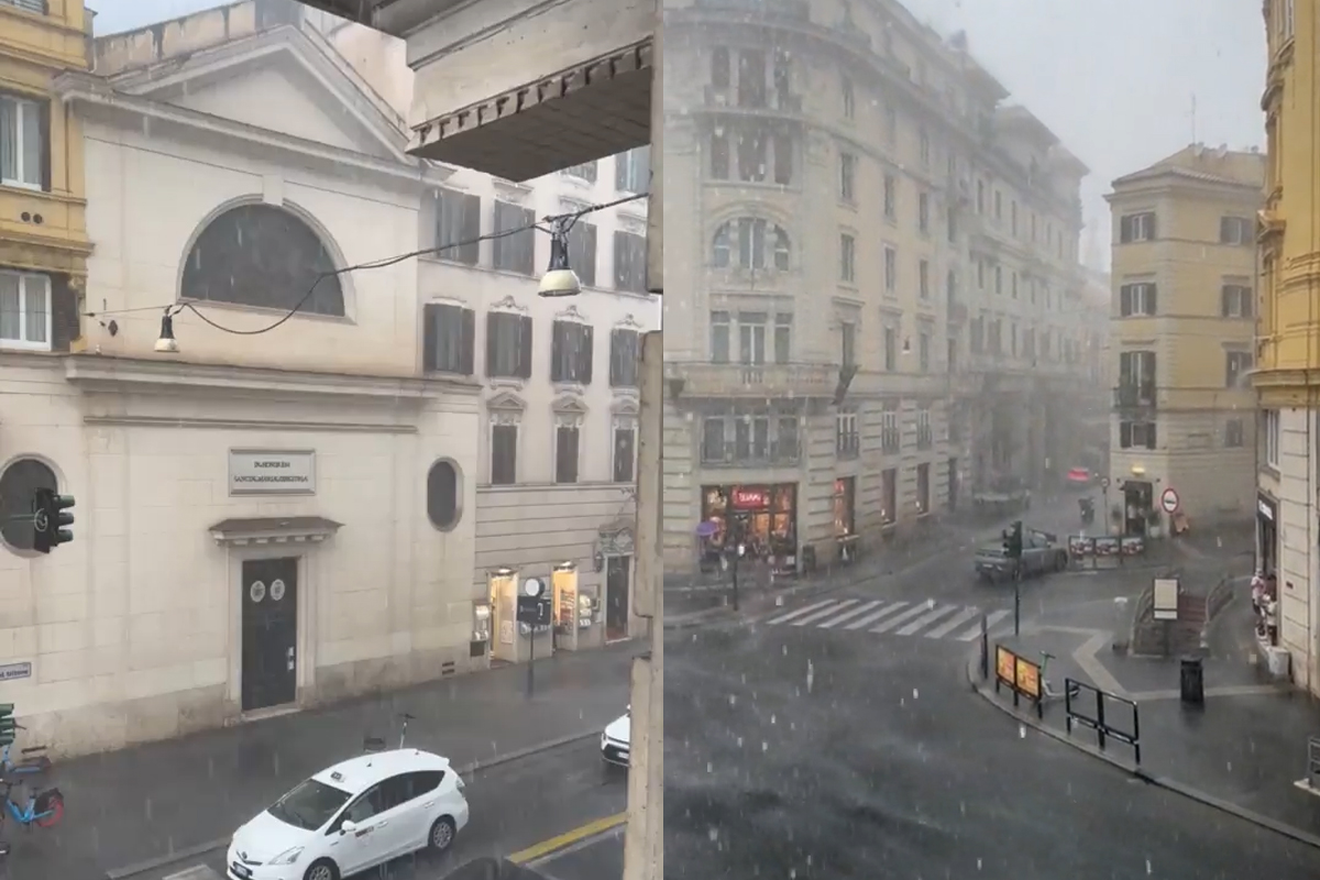 Roma tra acquazzoni e nubifragi: la bomba d’acqua trasforma le strade in fiumi. VIDEO Roma tra acquazzoni e nubifragi: la bomba d’acqua trasforma le strade in fiumi. VIDEO
