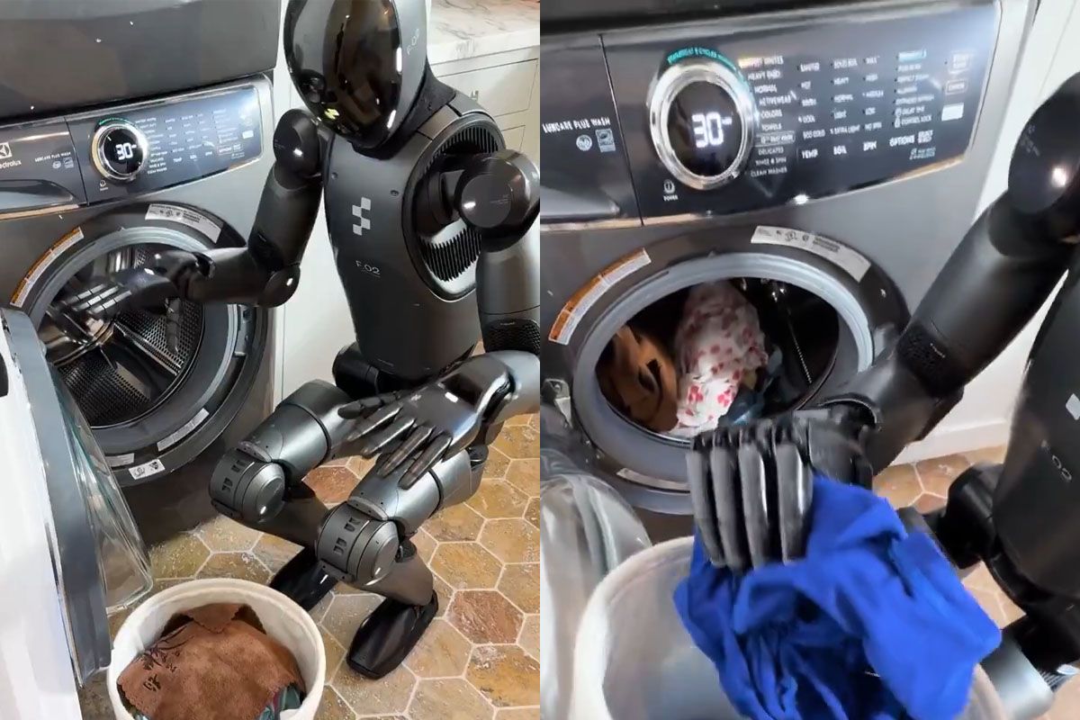 Basta spaccarsi la schiena, il robot che fa il bucato esiste già. VIDEO Basta spaccarsi la schiena, il robot che fa il bucato esiste già. VIDEO