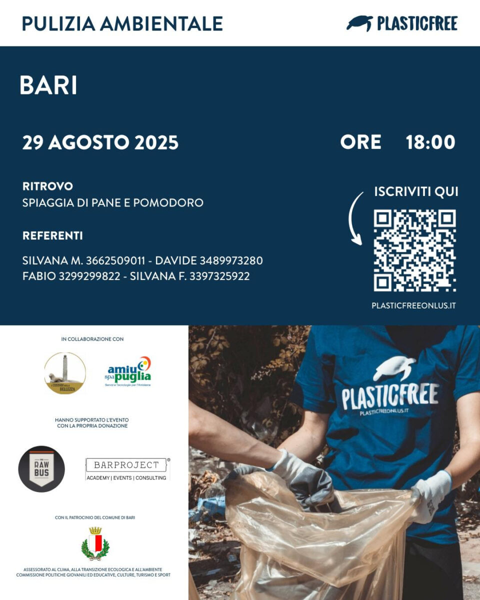 A Bari – ‘Pane e Pomodoro’ torna l’aperitivo ecologico Plastic Free
