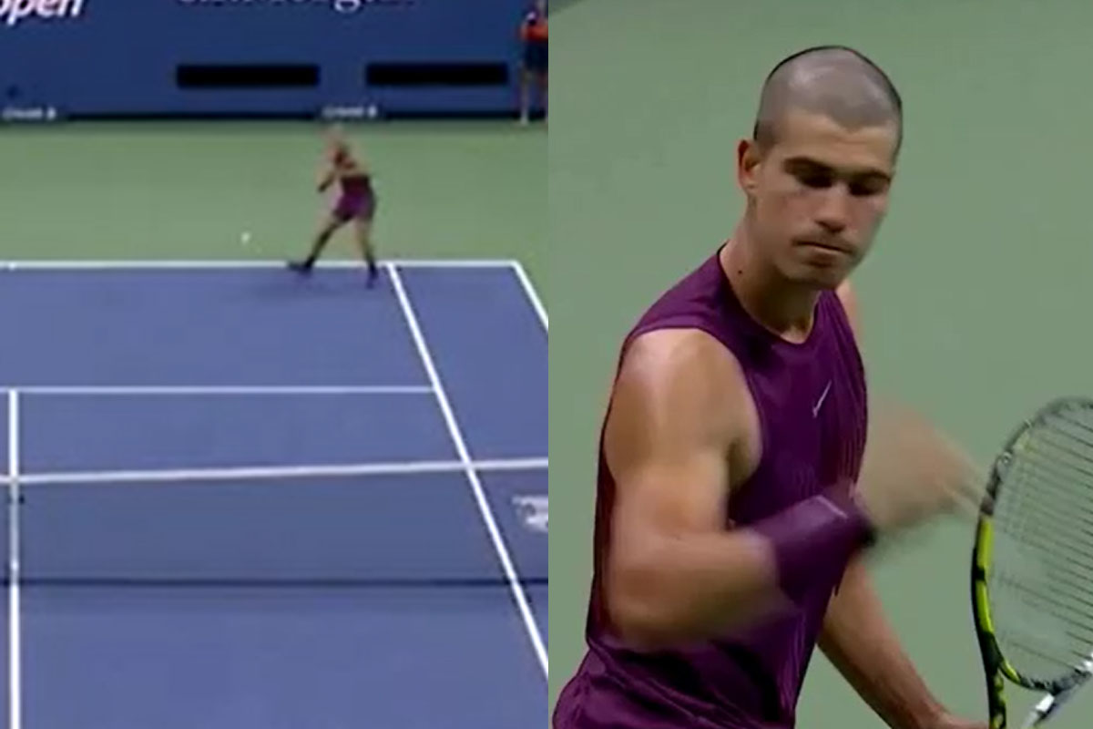 US Open, l’incredibile passante in corsa di Alcaraz: Opelka immobile, il pubblico esplode US Open, l’incredibile passante in corsa di Alcaraz: Opelka immobile, il pubblico esplode