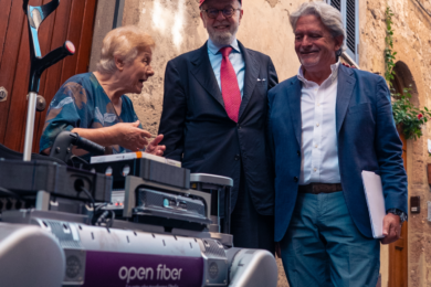 Open Fiber, l’AD Giuseppe Gola e il CdA in visita a Pitigliano: laboratorio a cielo aperto della rete FTTH