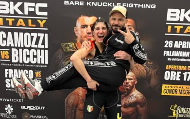 Bare knuckle boxing, Sara Bitto sul ring per il titolo europeo dei pesi gallo