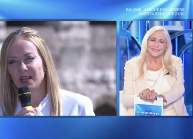 Meloni risponde alla sinistra: “I miei 80 secondi a Domenica In? Il premier del Pd si faceva intervistare 45 minuti…”