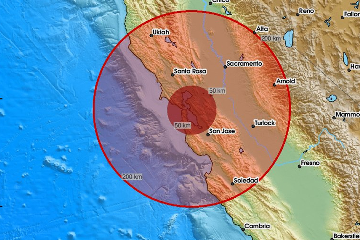 Trema la terra negli Stati Uniti, paura a San Francisco: avvertita una scossa di magnitudo 4.3 a sud-est di Berkeley Trema la terra negli Stati Uniti, paura a San Francisco: avvertita una scossa di magnitudo 4.3 a sud-est di Berkeley