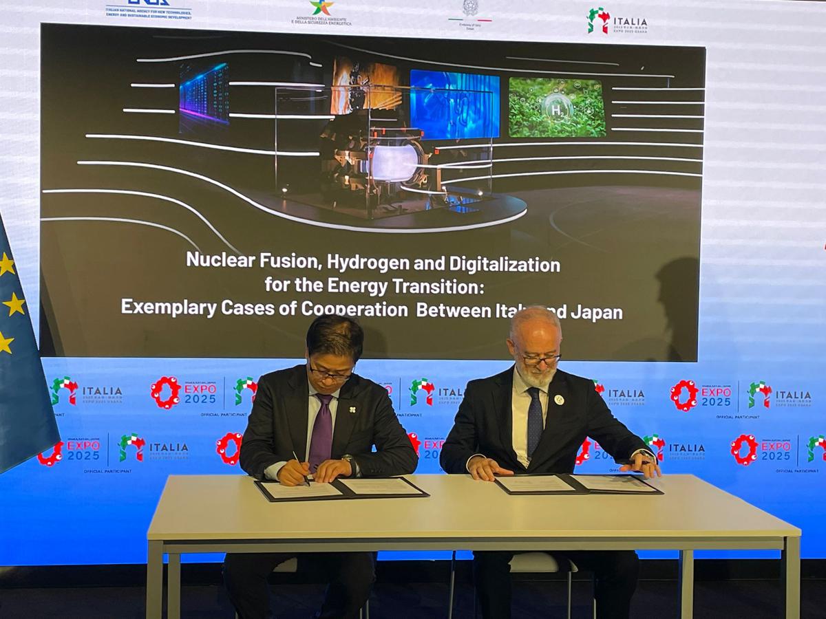 Firmato “Memorandum of Understanding” tra H2IT e JH2A: Italia e Giappone insieme per l’idrogeno Firmato “Memorandum of Understanding” tra H2IT e JH2A: Italia e Giappone insieme per l’idrogeno
