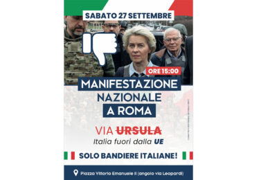 Marco Rizzo: “Via Ursula. L’unico indirizzo che ci piace”. Von der Leyen il “nemico”