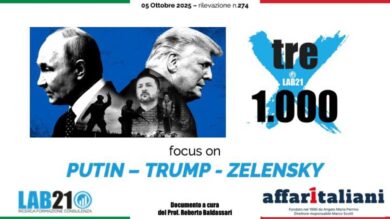 Sondaggio clamoroso, sei italiani su dieci: la Russia di Putin non è un nemico. E per il 41,5% la colpa della guerra è di Zelensky
