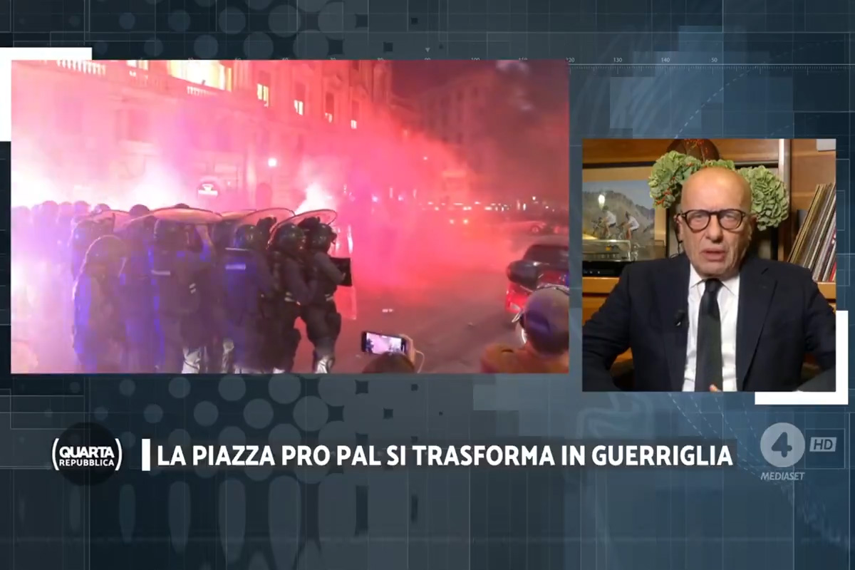 Sallusti show a Quarta Repubblica: “Guerriglia pro-Pal? Gli italiani non si fidano”. VIDEO Sallusti show a Quarta Repubblica: “Guerriglia pro-Pal? Gli italiani non si fidano”. VIDEO