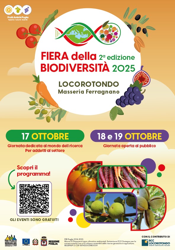 Locorotondo, Fiera della Biodiversità dal 17 al 19 ottobre 2025