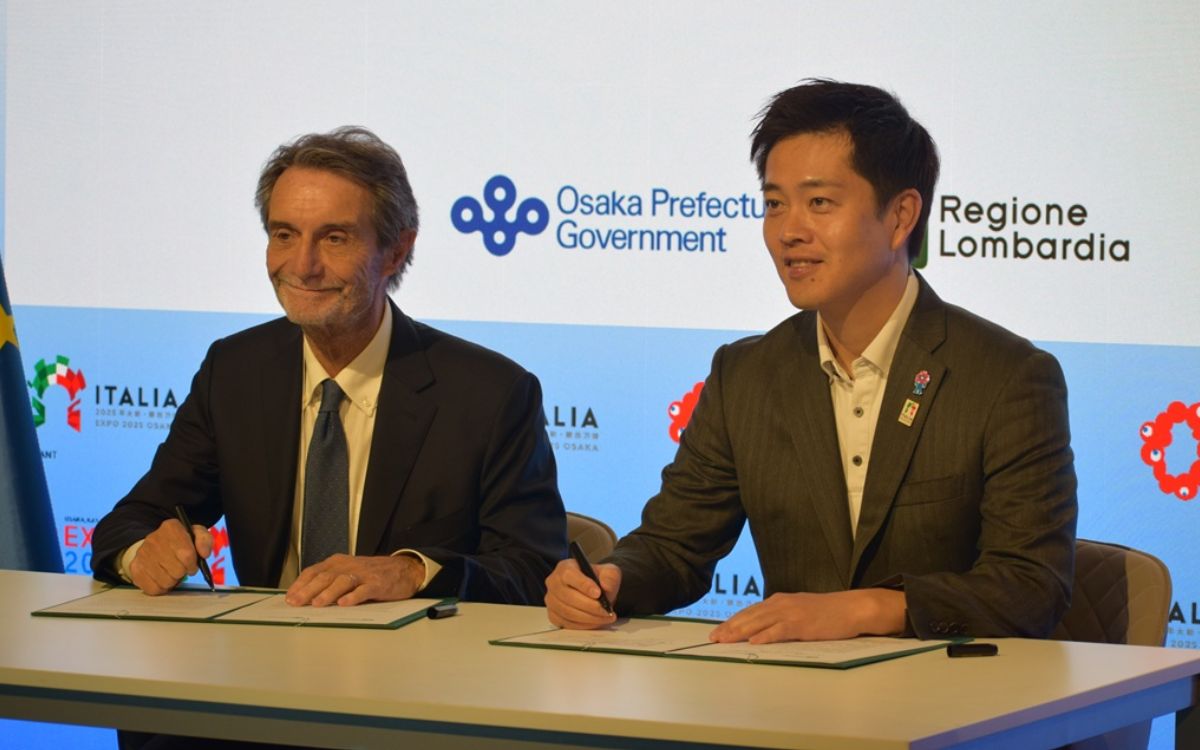 Fontana firma in Giappone l’accordo “Lombardia-Osaka”. business, turismo e cultura Fontana firma in Giappone l’accordo “Lombardia-Osaka”. business, turismo e cultura