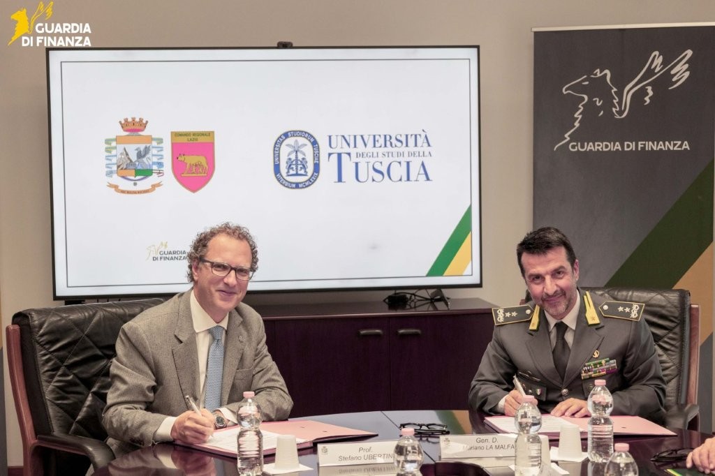 Formazione: Guardia di Finanza e Università degli Studi della Tuscia di Viterbo insieme per l’attivazione di specifiche attività formative e corsi di aggiornamento a favore del personale del Corpo Formazione: Guardia di Finanza e Università degli Studi della Tuscia di Viterbo insieme per l’attivazione di specifiche attività formative e corsi di aggiornamento a favore del personale del Corpo