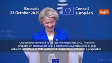 Von der Leyen: Su obiettivi climatici 2040 importante essere flessibili e pragmatici